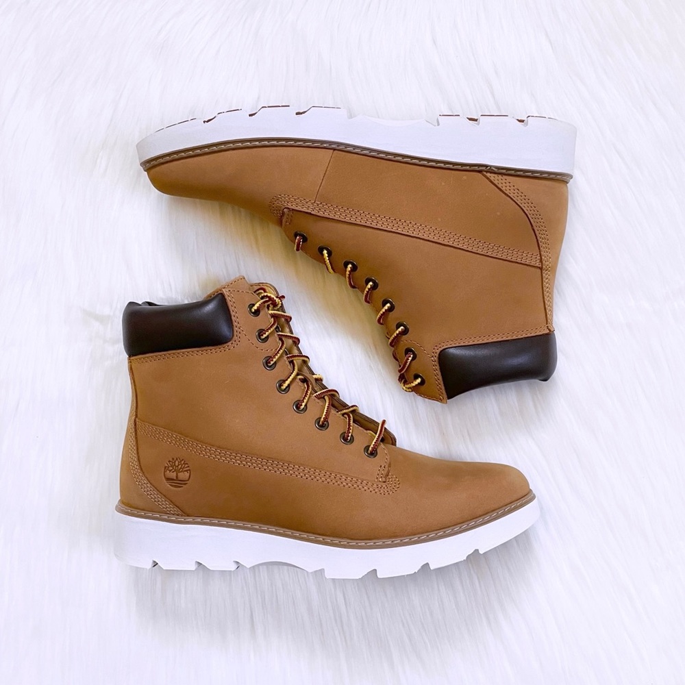 Timberland Women’s Keeley Field 6 Inch Lace Up Wheat Boots - Picture 6 of 7
